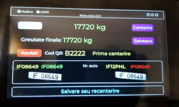 ACA PHL aplicatie de cantarire automata fara operator